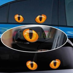 Tüm Araçlara Fiat Toyota Renault Bmw Kedi Gözü Arma Araba Yan Dikiz Ayna Bagaj Cam Oto Sticker