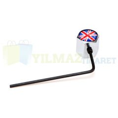 Mini Cooper Union Jk İngiltere Bayrak Sibop Kapağı Çelik Çalınmaya Karşı Alyanlı