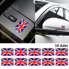 Mini Cooper Union Jk Sibop Kapağı Çalınmaya Karşı Jant Vites Torpido Damla Etiket Sticker