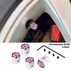 Mini Cooper Union Jk Sibop Kapağı Çalınmaya Karşı Jant Vites Torpido Damla Etiket Sticker