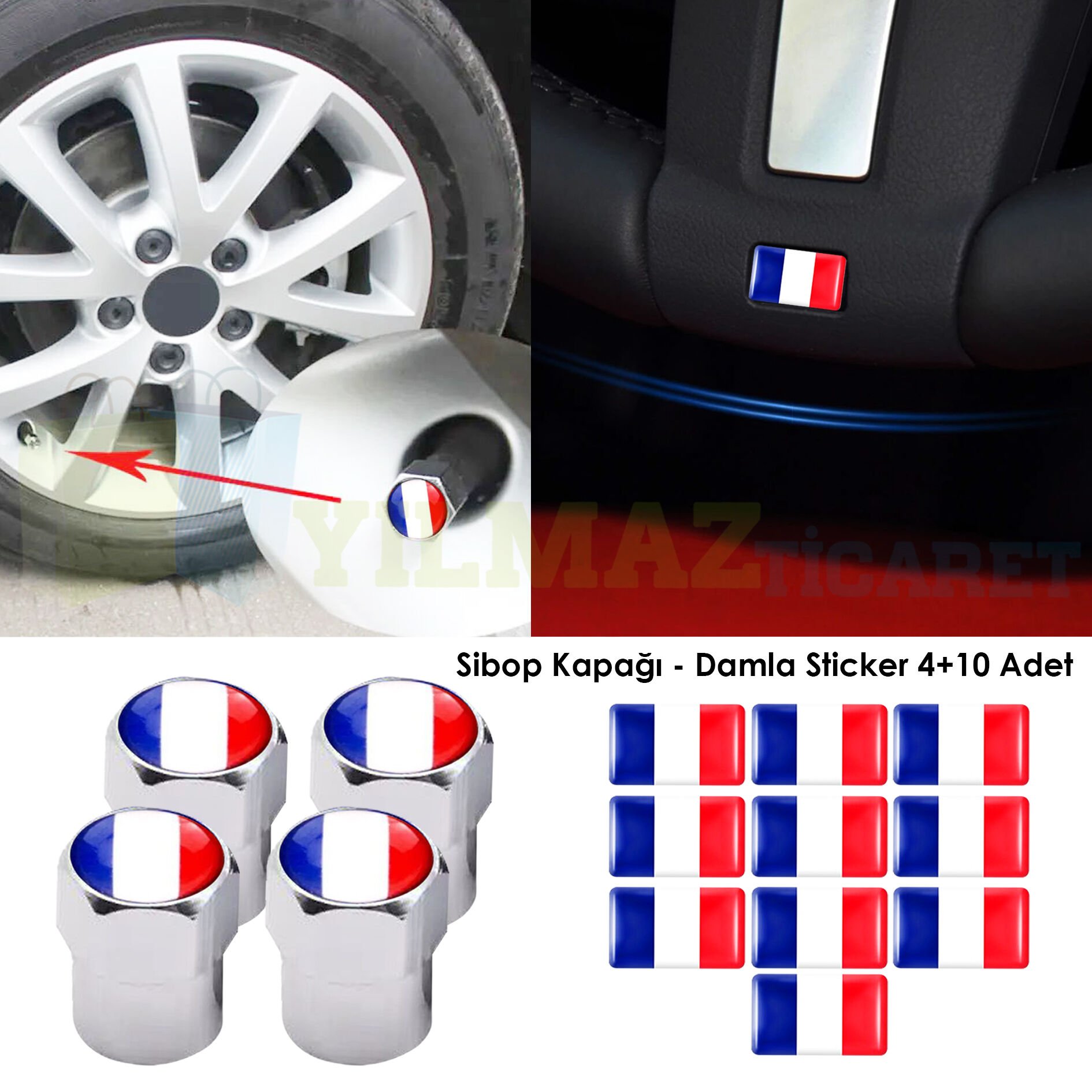 Renault Peugeot Citroen Dacia Fransa Sibop Kapağı Çelik Vites Torpido Damla Etiket Sticker