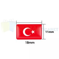 Türk Bayrağı Bayrak Sibop Kapağı Jant Direksiyon Vites Torpido Damla Sticker Etiket 4+10 Adet