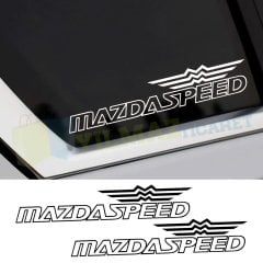 Mazda Speed Yan Cam Kelebek Oto Sticker Yapıştırma Etiket 2 Adet