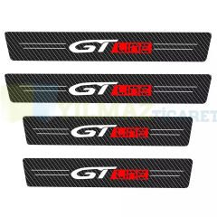 Peugeot Gt Line Arma Karbon Kapı Eşiği Koruma Araba Etiket Oto Sticker Yapıştırma 4 Parça