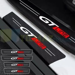 Peugeot Gt Line Arma Karbon Kapı Eşiği Koruma Araba Etiket Oto Sticker Yapıştırma 4 Parça