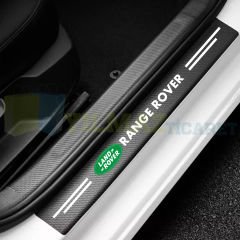 Range Rover Logo Karbon Kapı Eşiği Koruma Araba Etiket Oto Sticker Yapıştırma 4 Parça