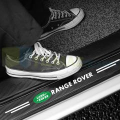 Range Rover Logo Karbon Kapı Eşiği Koruma Araba Etiket Oto Sticker Yapıştırma 4 Parça