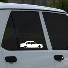 Şahin Tofaş Basık Araç Kelebek Cam Oto Sticker Yapıştırma 2 Adet