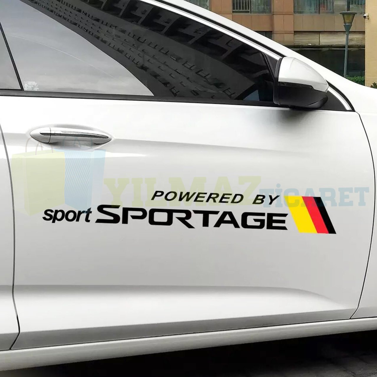 Kia Sportage Yan Kapı Oto Sticker Araba Yapıştırma Etiket Çıkartma 2 Adet Kaliteli Folyo