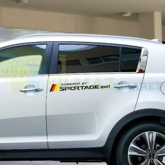 Kia Sportage Yan Kapı Oto Sticker Araba Yapıştırma Etiket Çıkartma 2 Adet Kaliteli Folyo
