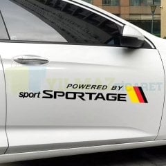 Kia Sportage Yan Kapı Oto Sticker Araba Yapıştırma Etiket Çıkartma 2 Adet Kaliteli Folyo