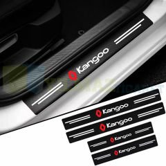 Renault Kangoo Logo Arma Karbon Kapı Eşiği Koruma Araba Etiket Oto Sticker Yapıştırma 4 Parça
