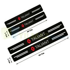 Renault Taliant Logo Arma Karbon Kapı Eşiği Koruma Araba Etiket Oto Sticker Yapıştırma 4 Parça