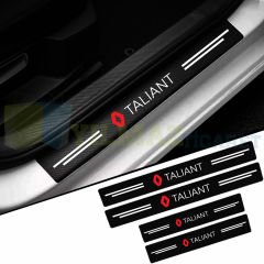 Renault Taliant Logo Arma Karbon Kapı Eşiği Koruma Araba Etiket Oto Sticker Yapıştırma 4 Parça