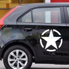 Off Road Army Star Askeri Yıldız Oto Sticker Araba Tampon Kaput Yan Kapı Etiket 2 Adet
