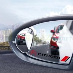 Citroen Logo Kapı Kolu Jant Tampon Yan Ayna Oto Sticker Yapıştırma Etiket Çıkartma 4 Adet