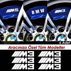 Bmw M3 M5 M6 E46 E60 Jant Kaliper Oto Sticker Etiket Tüm Modeller