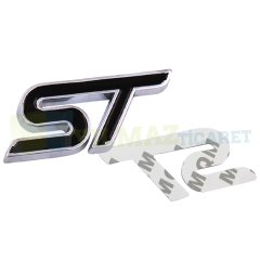 Ford Fiesta Focus St Bagaj Logo Paslanmaz Çelik Arma Siyah