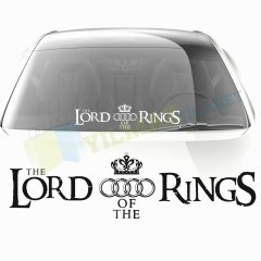 Audi Lorf Of The Rings Cam Oto Sticker Yapıştırma Çıkartma