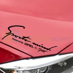 Opel Logo Sport Mind Oto Sticker Kaput Tampon Yapıştırma
