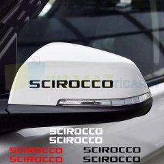 Volkswagen Scirocco Kapı Kolu Jant Yan Ayna Oto Sticker Etiket Yapıştırma 10 Adet