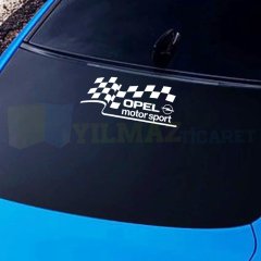 Opel Motor Sport Cam Yan Kapı Altı Çamurluk Oto Sticker Etiket Yapıştırma 1 Adet