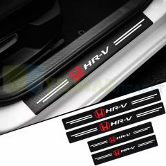 Honda Hr-V Logo Karbon Kapı Eşiği Koruma Araba Etiket Oto Sticker Yapıştırma 4 Parça