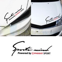 Volkswagen Passat Logo Sport Mind Kaput Far Oto Sticker Yapıştırma Etiket