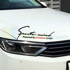 Volkswagen Passat Logo Sport Mind Kaput Far Oto Sticker Yapıştırma Etiket