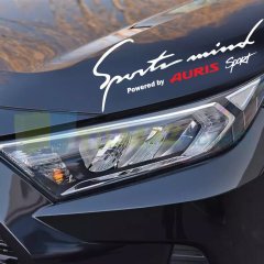 Toyota Auris Logo Sport Mind Far Kaput Oto Sticker Yapıştırma