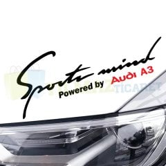 Audi A3 A5 A4 A6 Sport Mind Far Kaput Tampon Oto Sticker Etiket