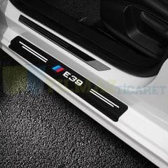 Bmw M Logo E39 Karbon Kapı Eşiği Koruma Araba Etiket Oto Sticker Yapıştırma 4 Parça