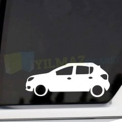 Dacia Sandero Basık Araç Oto Sticker Kelebek Cam Yapıştırma Araba Etiket Çıkartma 1 Çift Kaliteli Folyo