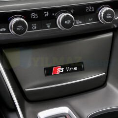 Audi S Line Kapı Kolu Torpido Konsol Ayna Damla Silikon Araba Oto Sticker Etiket Yapıştırma 2 Adet