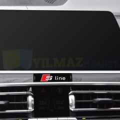 Audi S Line Kapı Kolu Torpido Konsol Ayna Damla Silikon Araba Oto Sticker Etiket Yapıştırma 2 Adet