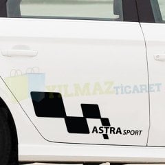 Opel Astra Sport Kapı Altı Oto Sticker 1 Çift Süper