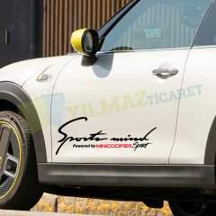 Sport Mind Minicooper Oto Sticker Marşpiyel Kapı Altı Yapıştırma