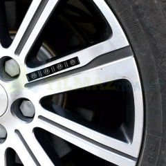 Volkswagen Logo Arma Direksiyon Jant Vites Torpido Ayna Damla Silikon Etiket Oto Sticker 18x11mm