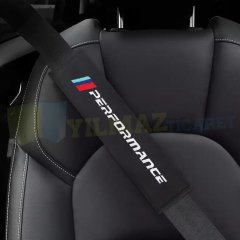 Bmw M Performance Logo Nakışlı Emniyet Kemer Kılıfı Ped 2 Adet Yüksek Kalite
