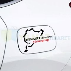 Renault Sport Nürburgring Depo Kapağı Oto Sticker Araç Yapıştırma