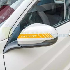 Hyundai Accent Yazı Dikiz Yan Ayna Kapağı Oto Şerit Sticker Araba Etiket Yapıştırma 3 Çift