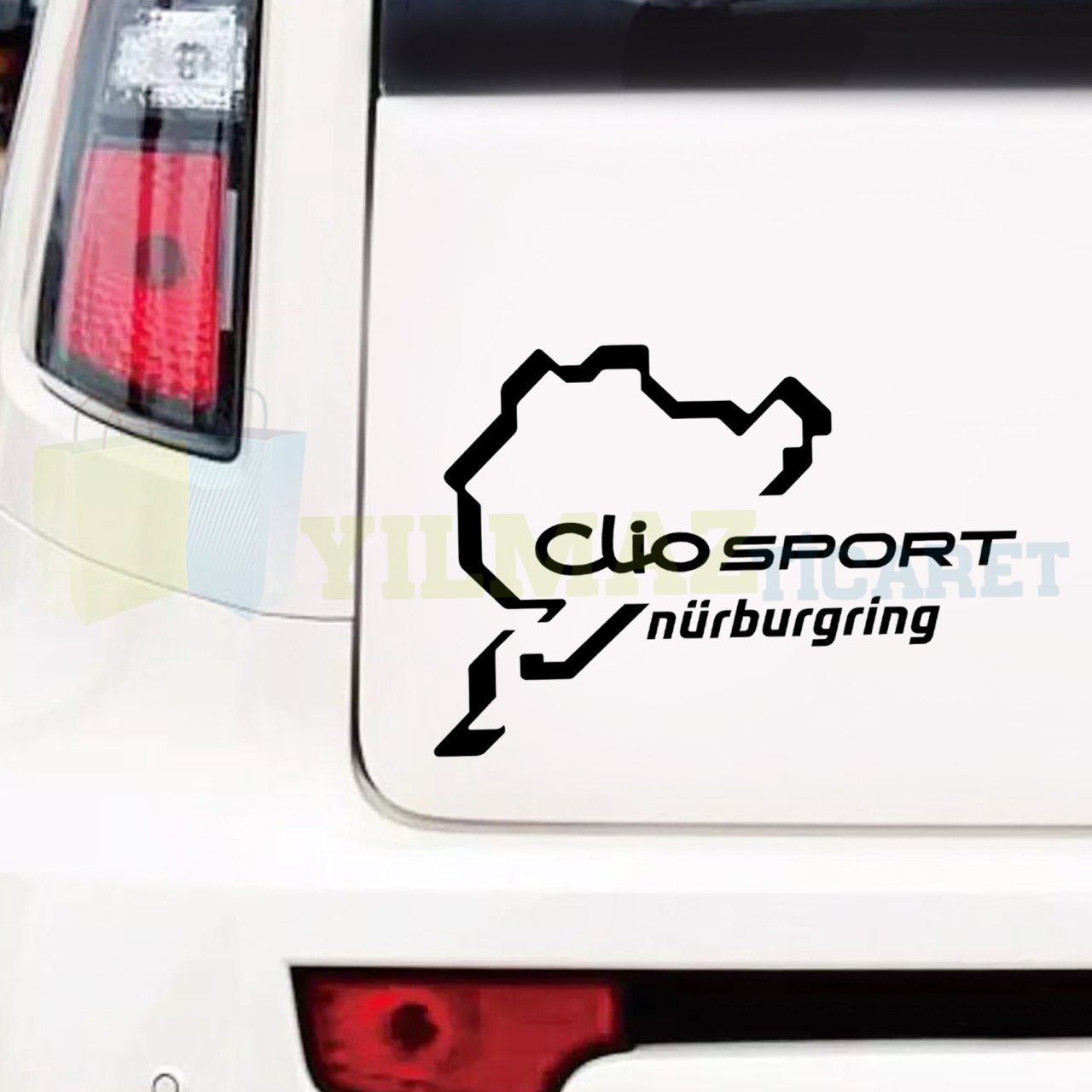 Renault Clio Sport Nurburgring Oto Sticker Araba Yapıştırma Etiket