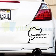 Renault Clio Sport Nurburgring Oto Sticker Araba Yapıştırma Etiket