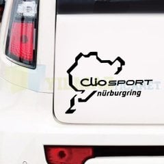 Renault Clio Sport Nurburgring Oto Sticker Araba Yapıştırma Etiket