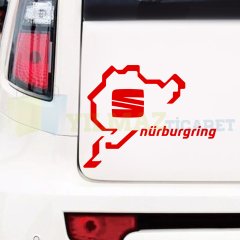 Seat Logo Nürburgring Oto Sticker Araba Yapıştırma Araç Etiket
