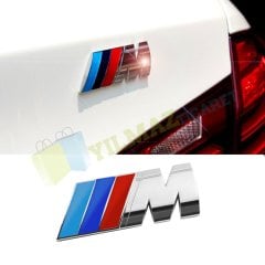 Bmw M Logo Bagaj Çamurluk Arma Oto Sticker 1 Adet Paslanmaz Çelik