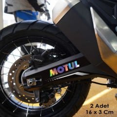 Motul Hologram Oto Sticker Motosiklet Cam Araba Yapıştırma Çıkartma Aksesuar Modifiye 16 x 3 Cm