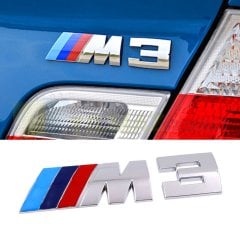 BMW M3 Metal Bagaj Logo Arma Amblem Paslanmaz Çelik