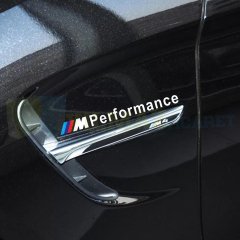 Bmw M Performance Logo Kapı Kolu Yan Ayna Kapı Çamurluk Jant Oto Sticker Yapıştırma 4 Adet