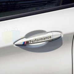 Bmw M Performance Logo Kapı Kolu Yan Ayna Kapı Çamurluk Jant Oto Sticker Yapıştırma 4 Adet